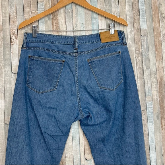 Shockoe Atelier 32 x 32 Tapered Slim Skinny Denim Jeans Light Blue Wash $259 - Picture 5 of 7